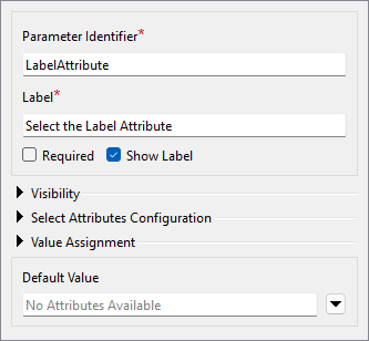 Creating the Select Attribute parameter